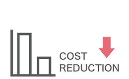 従来電報より約60％もコストが削減できます